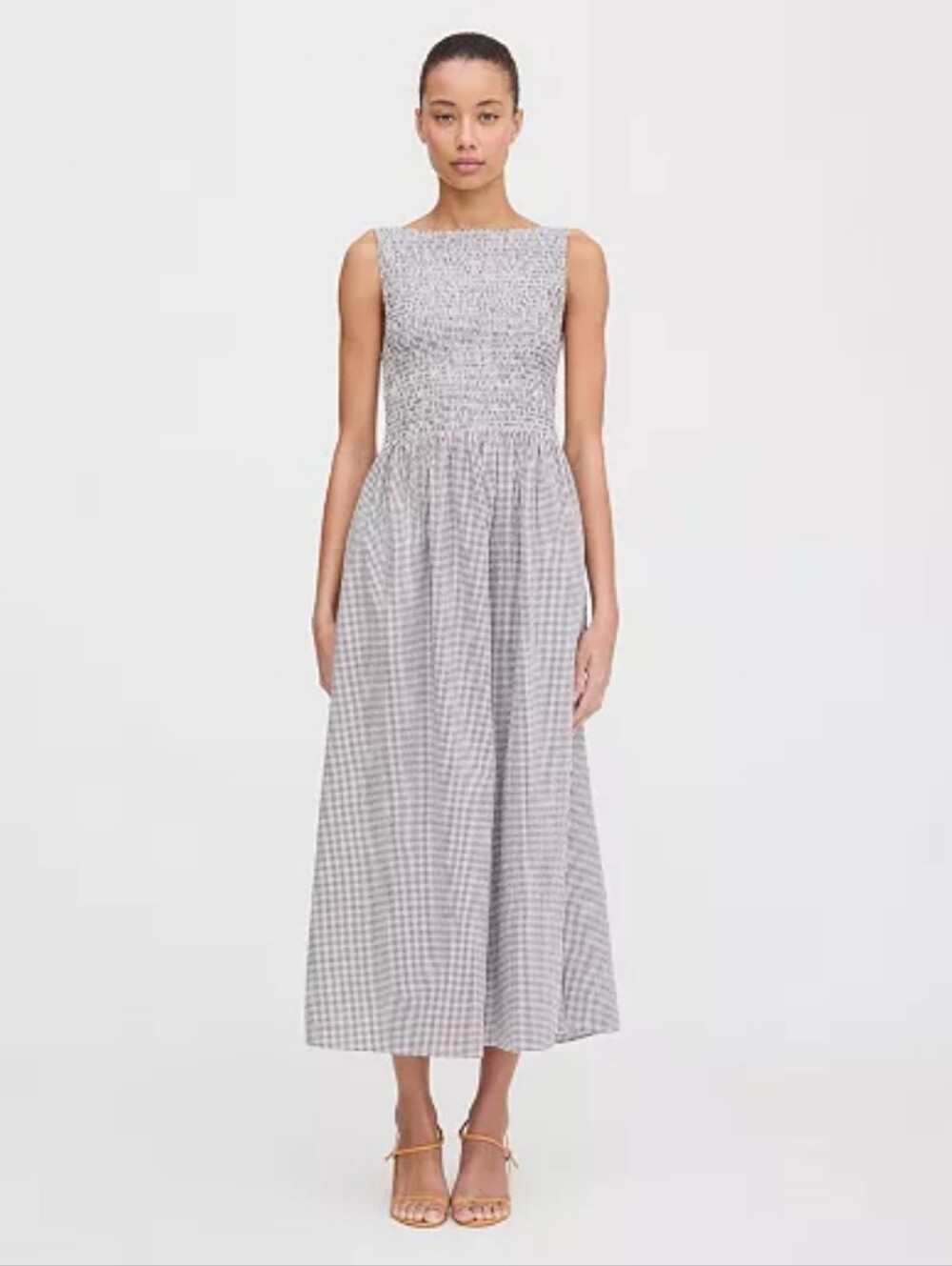 Hill House Home Cosima Nap Dress Chocolate Gingham